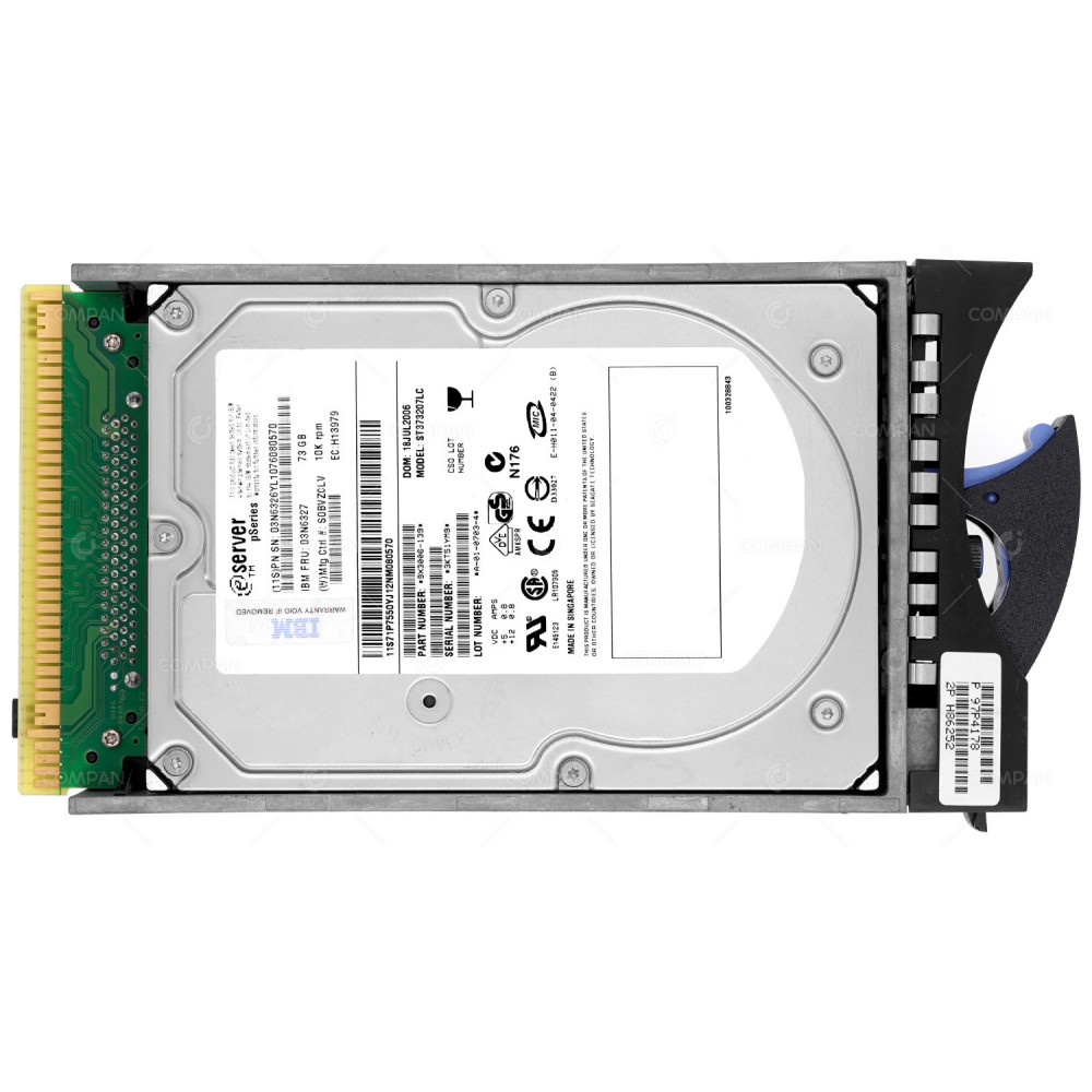 03N6327 IBM 73GB 10K ULTRA320 80 PIN SCSI DISK DRIVE -